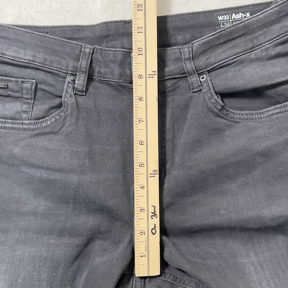 Buffalo David Bitton Jeans Ash-X Slim Stretch Mens Sz 33x34 Black Rinse NWT - Picture 11 of 13